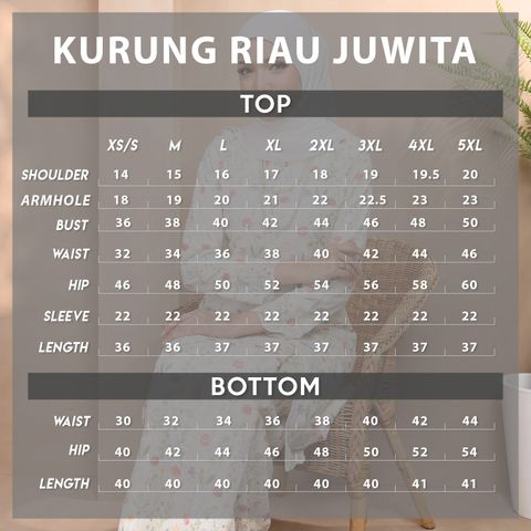 UKURAN JUWITA 5XL 