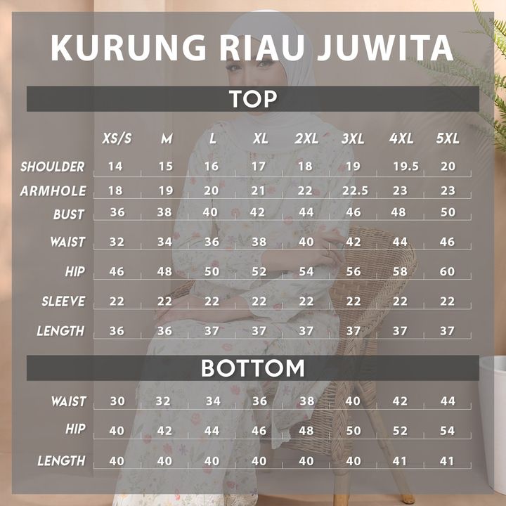 UKURAN JUWITA 5XL 
