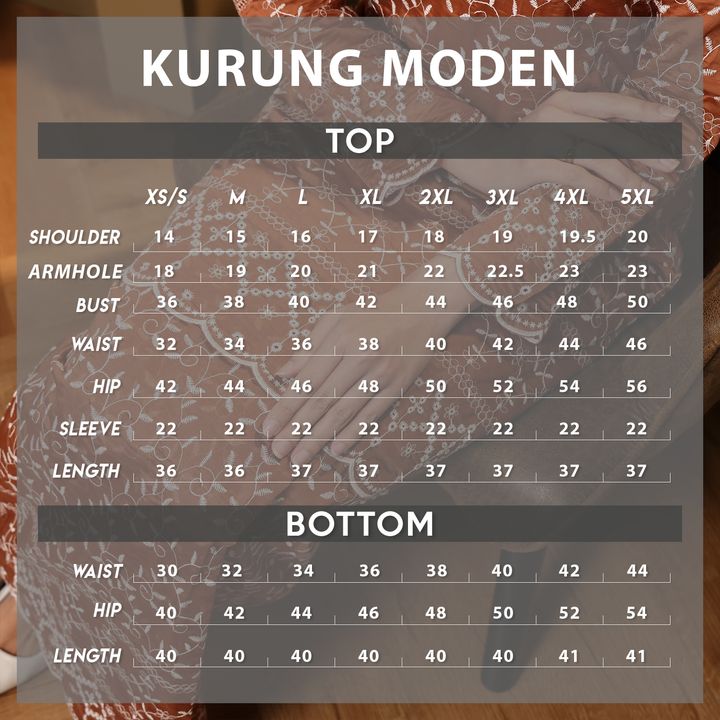 UKURAN SELASIH- 5XL 