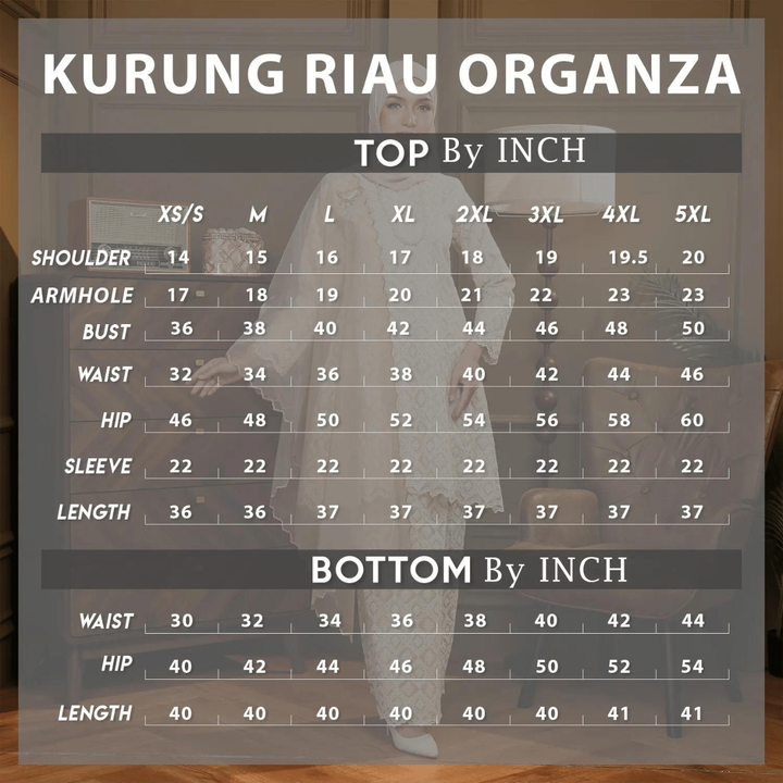 ukuran puteri