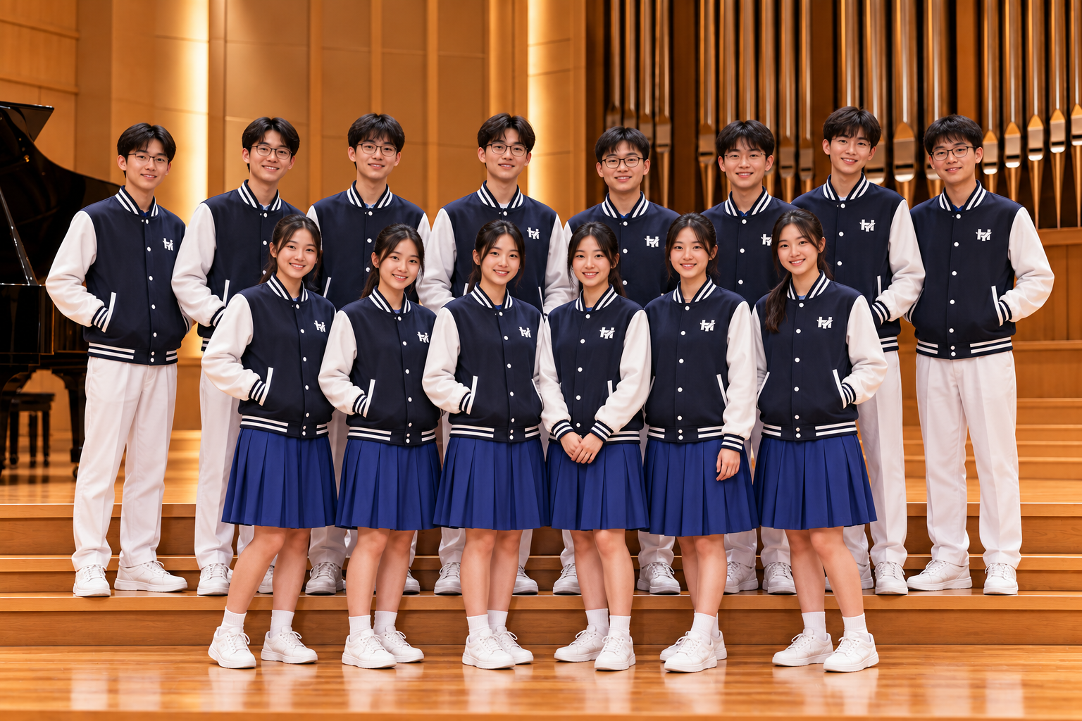 Varsity Class Portrait in the Concert Hall