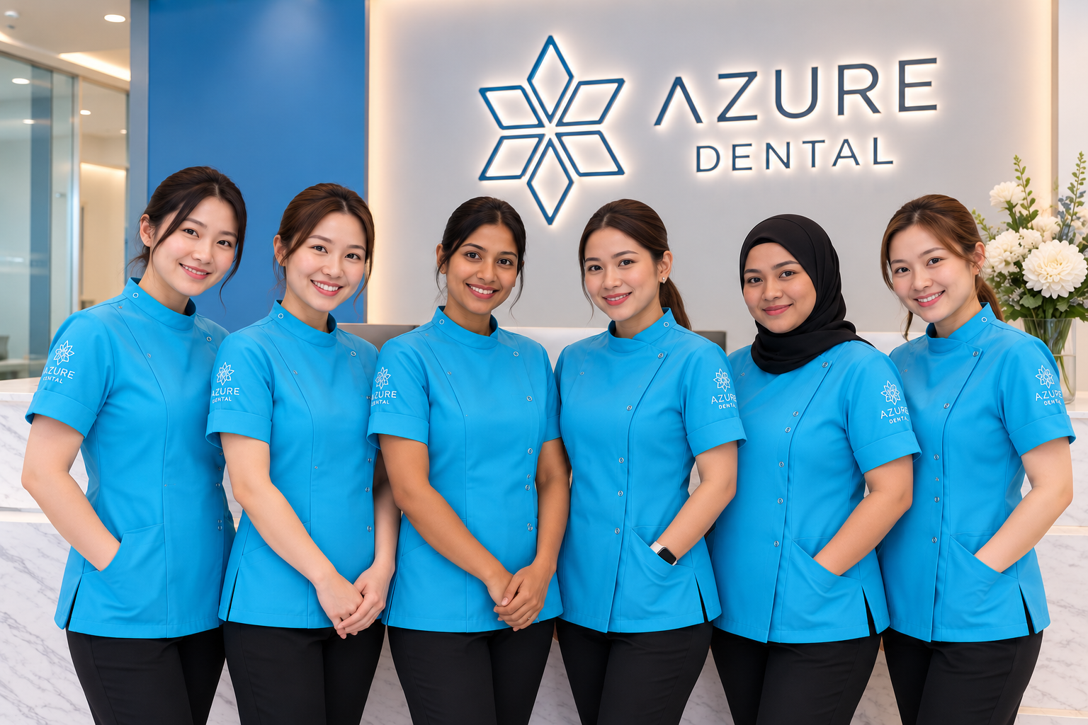 Azure Dental Team Portrait