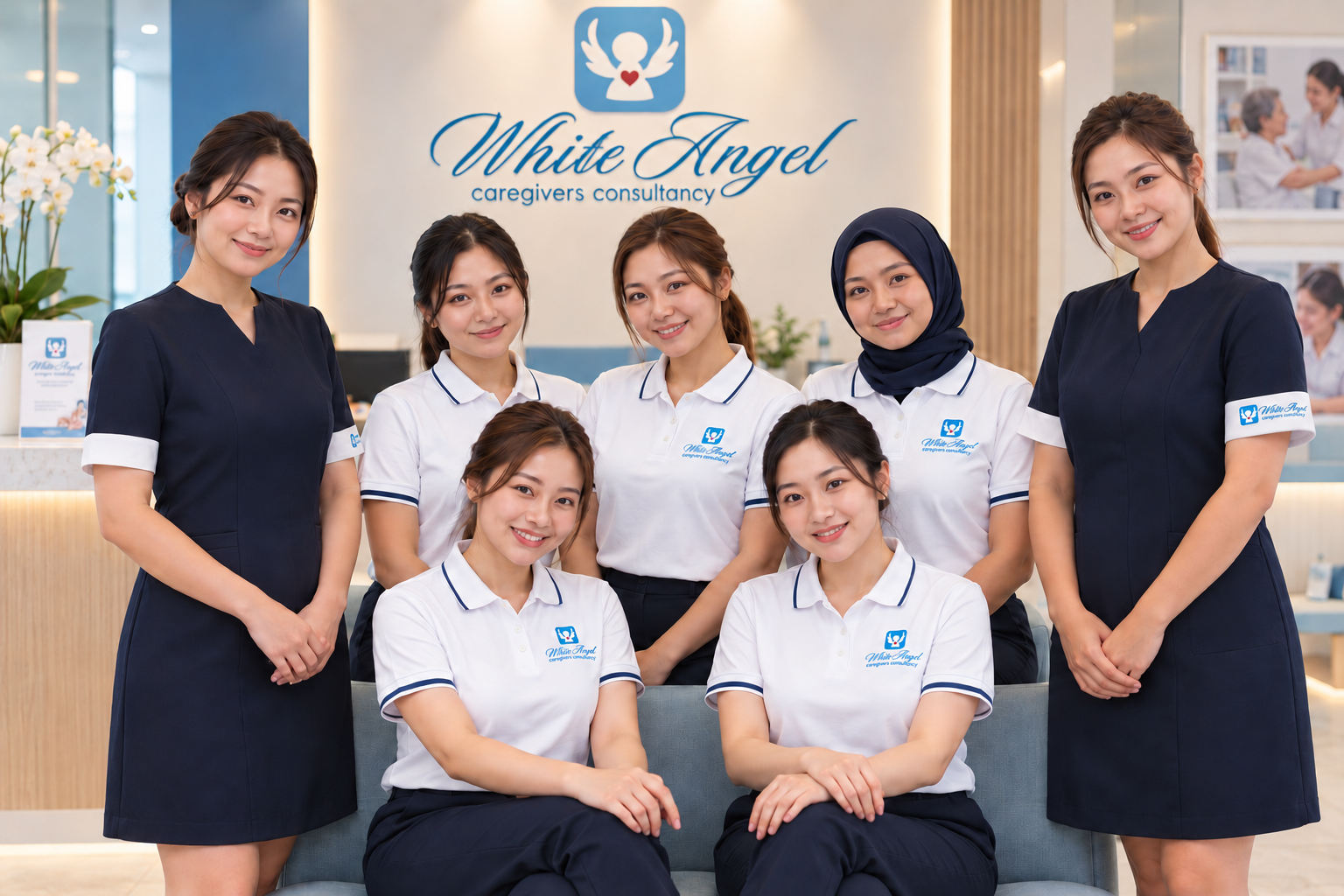 White Angel Caregiver Team Portrait
