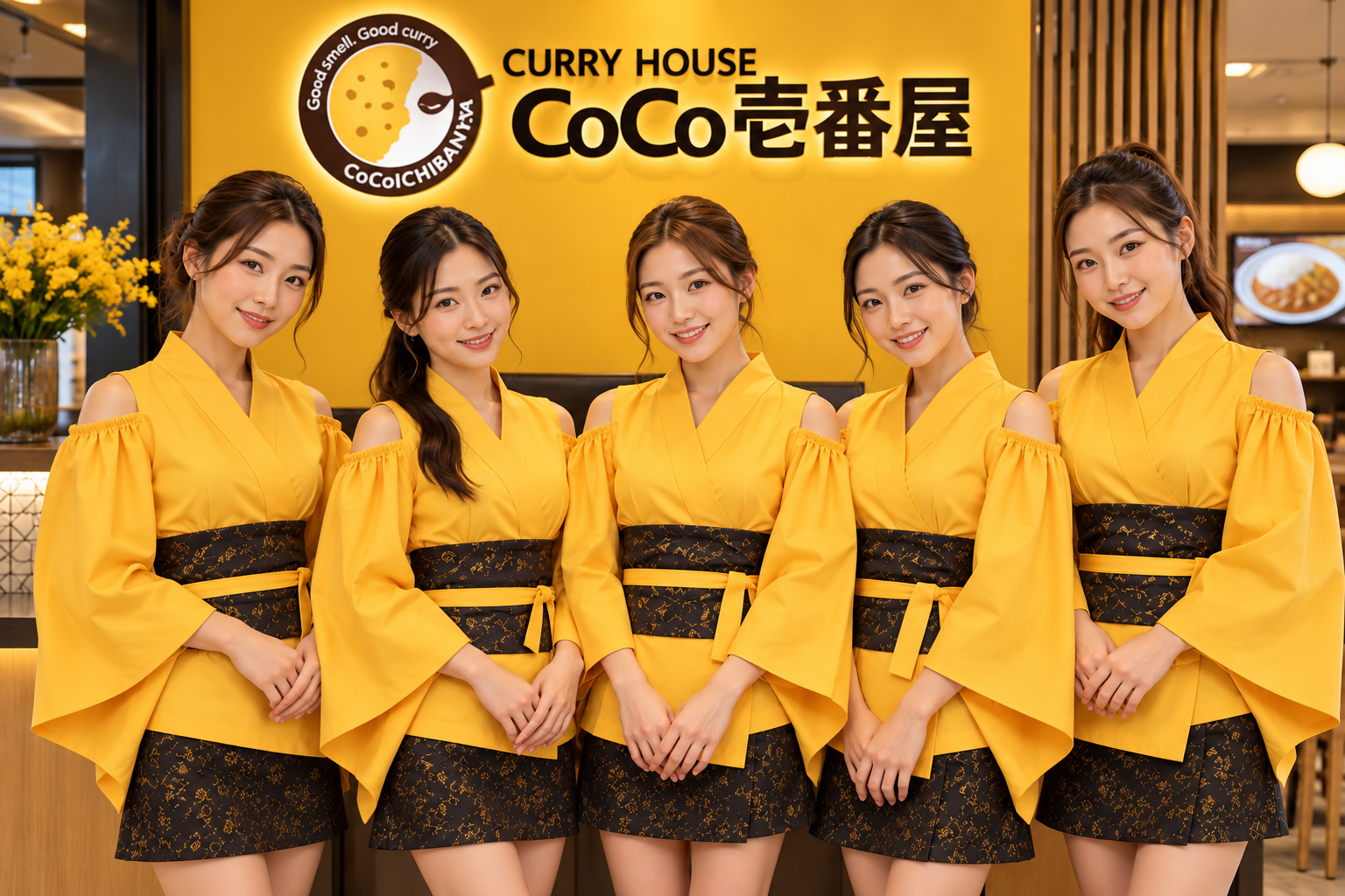 Golden Curry House Uniform Portrait