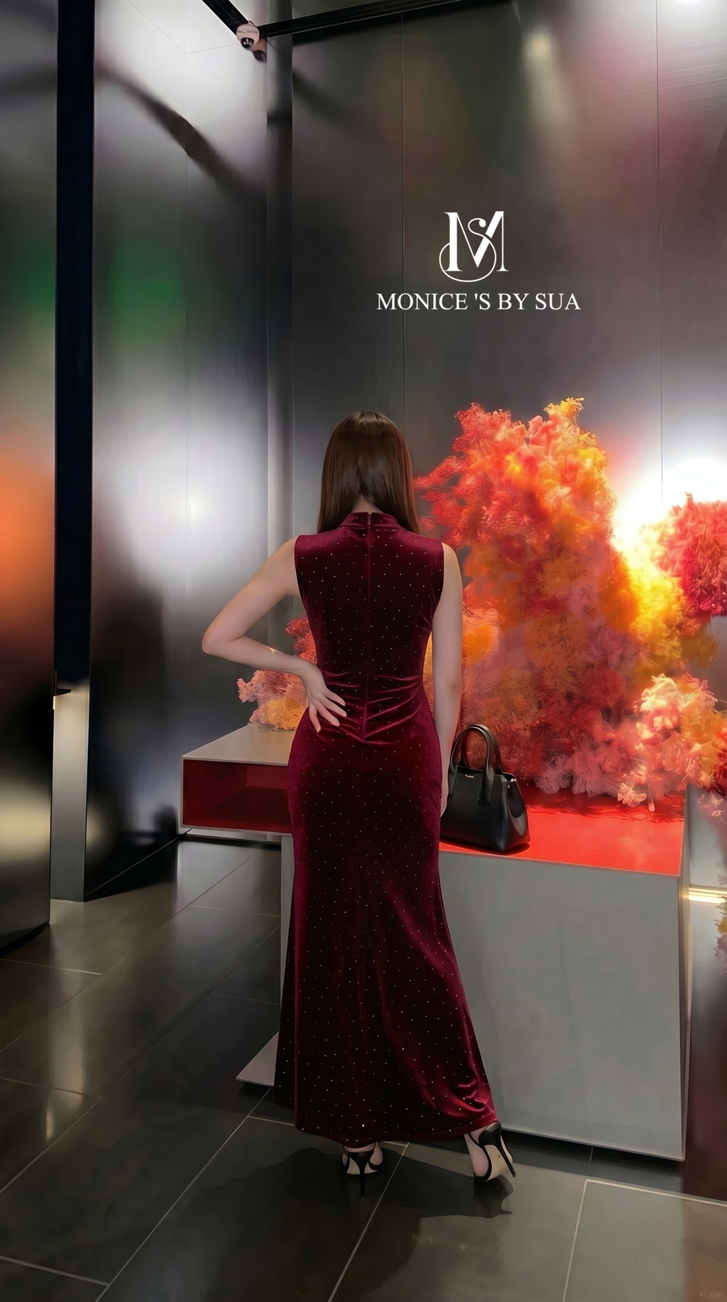 花卉装置背面修正