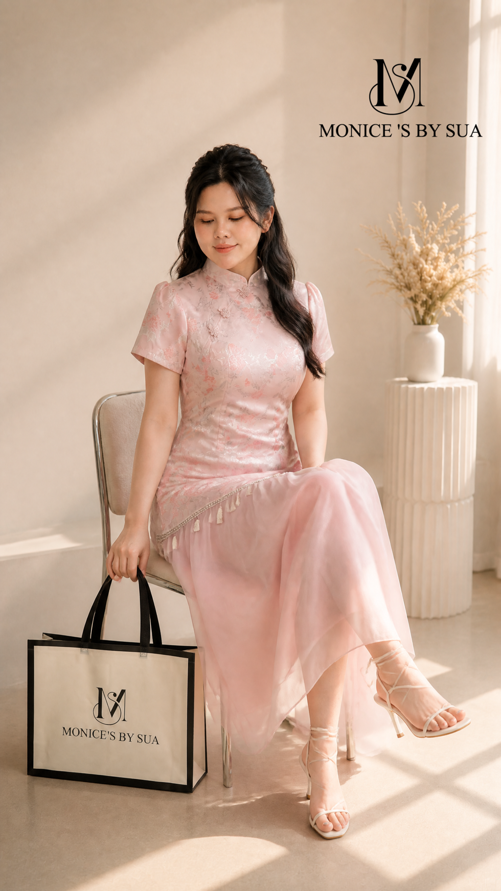 女模特丰满坐姿摄影