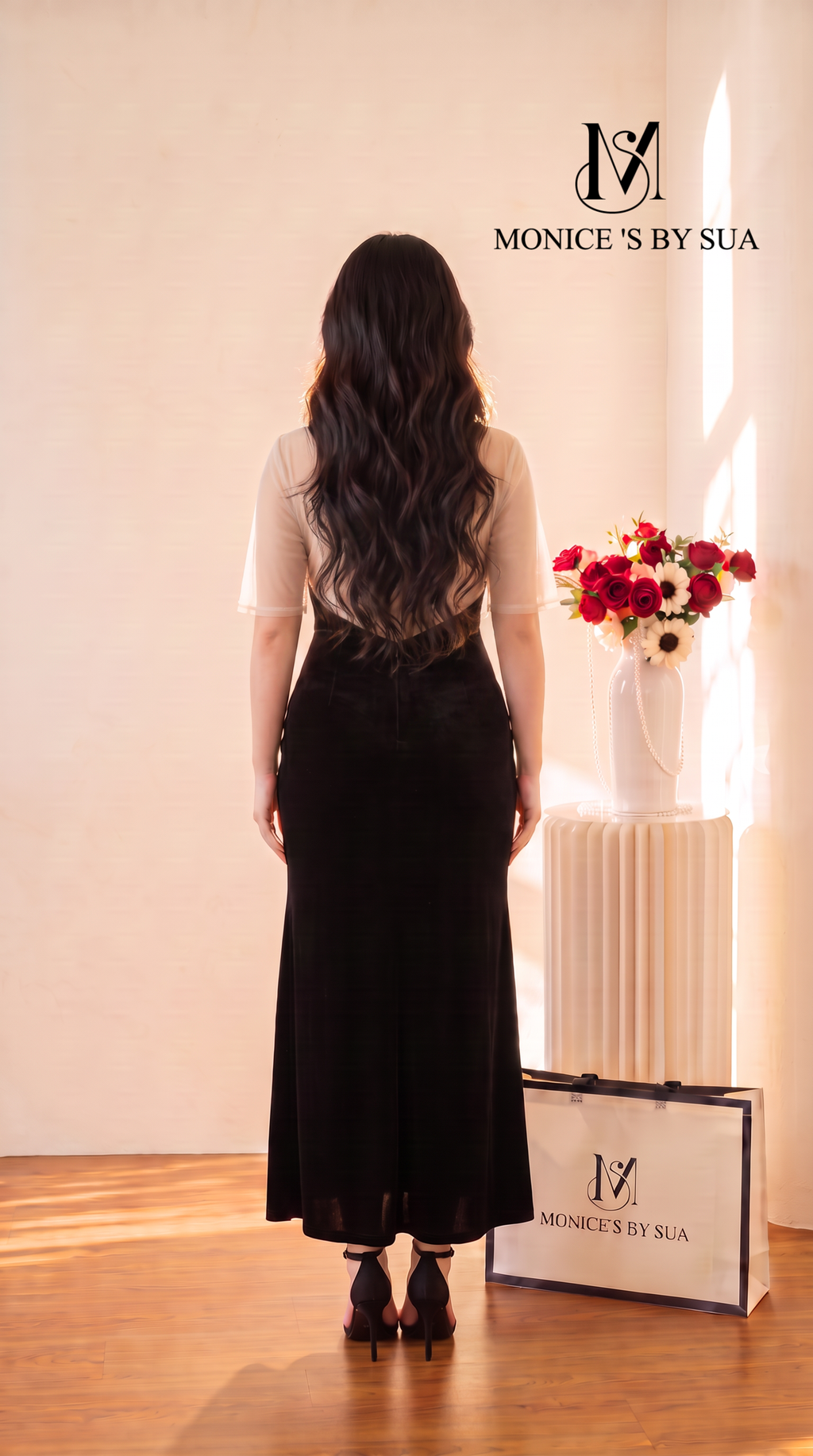 女模特全身背面专业服装摄影 (2)
