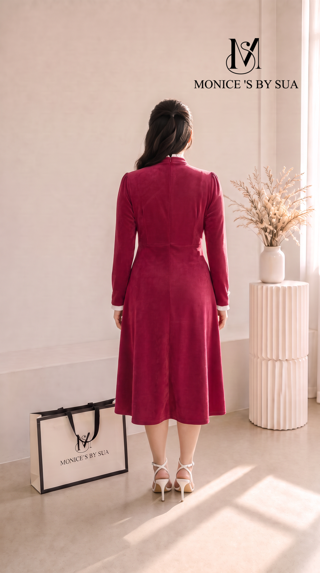 女模特全身背面专业服装摄影 (3)