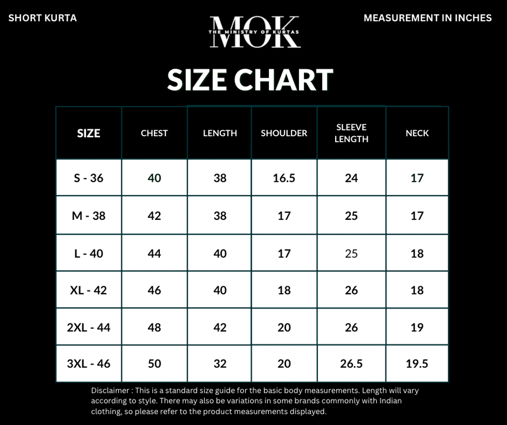 SK Size Chart