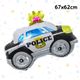 警車67x62cm