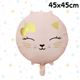 18吋圓形粉貓咪45x45cm