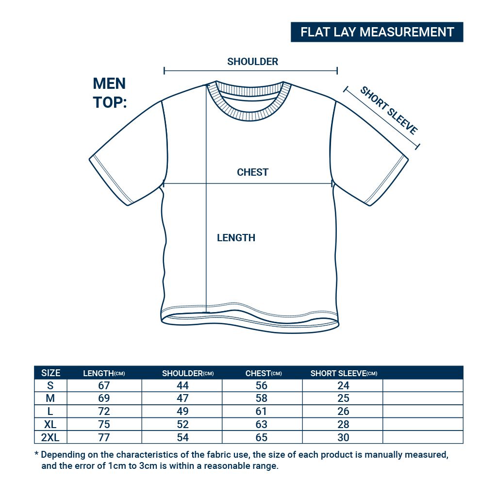 men-top-semi-over-size-chart