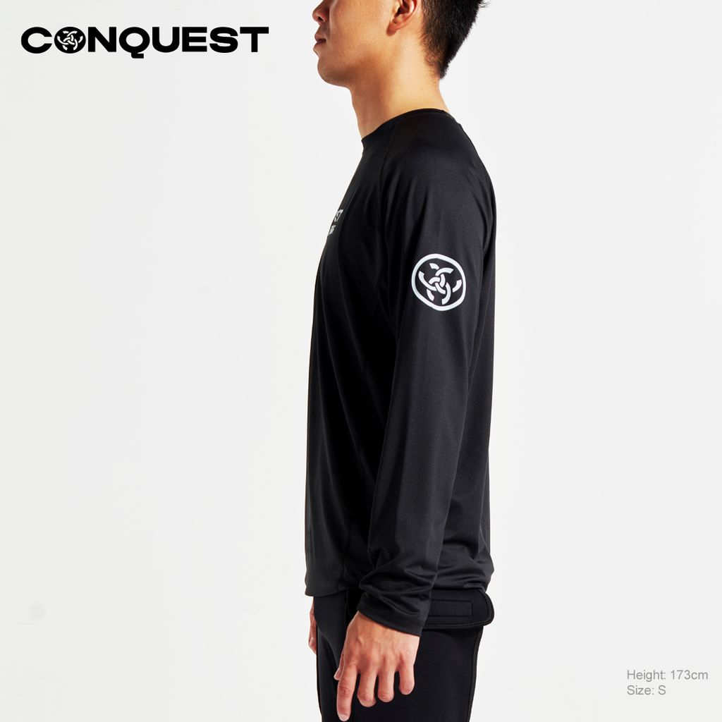 Conquest-men-rashguard-loose-fit-sun-protection-black_UCR007L_3