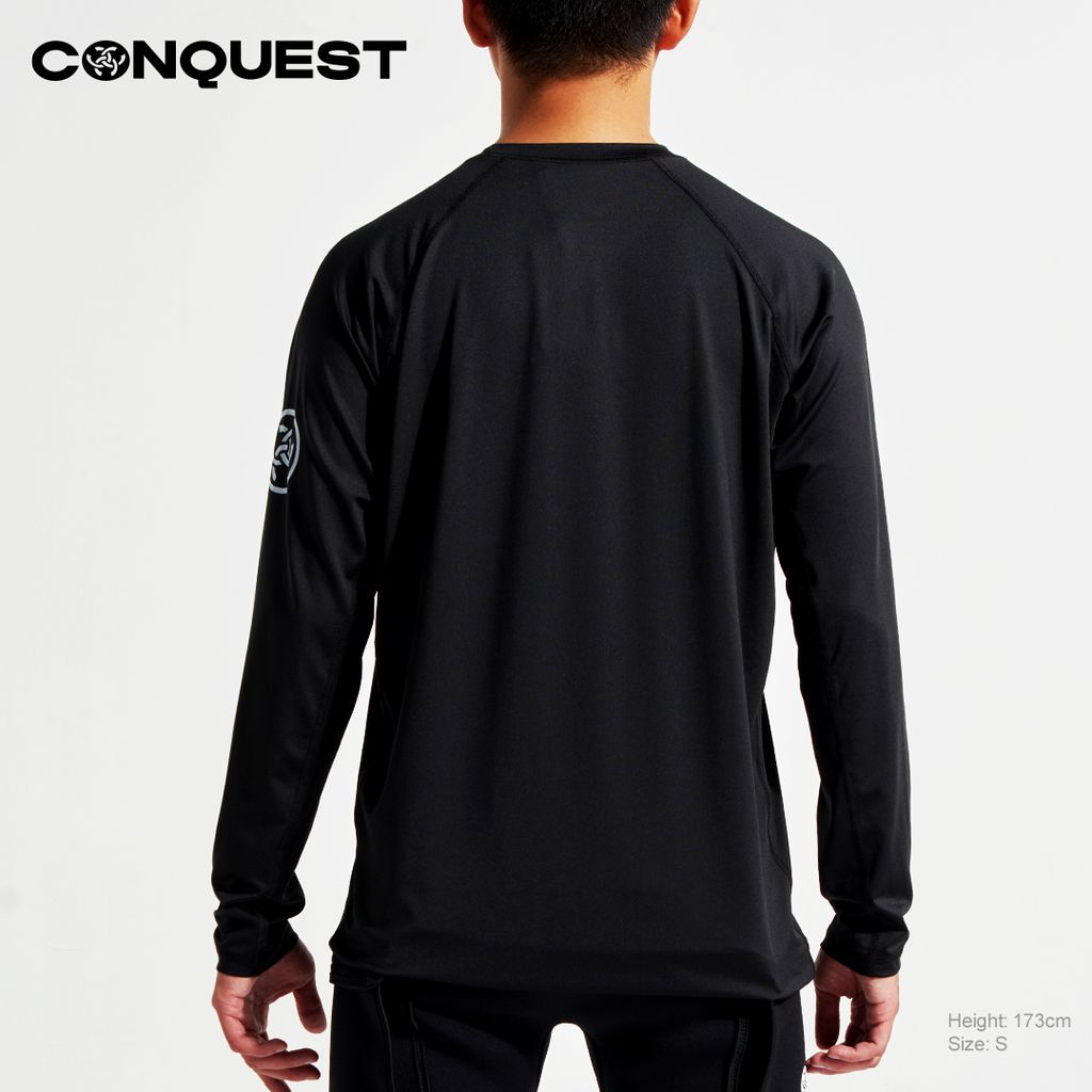 Conquest-men-rashguard-loose-fit-sun-protection-black_UCR007L_4