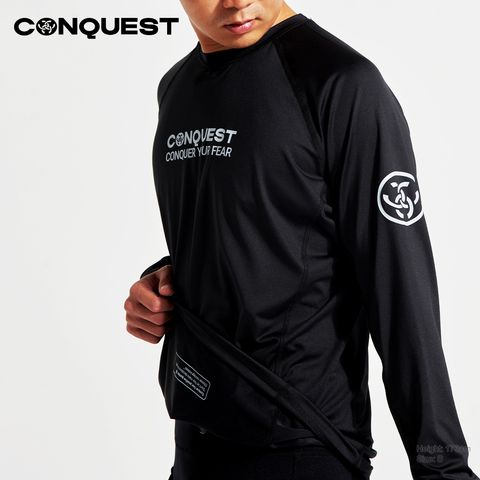 Conquest-men-rashguard-loose-fit-sun-protection-black_UCR007L_1b