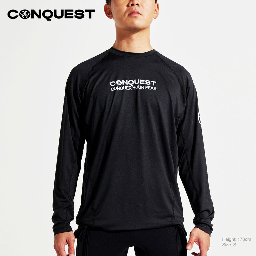 Conquest-men-rashguard-loose-fit-sun-protection-black_UCR007L_2
