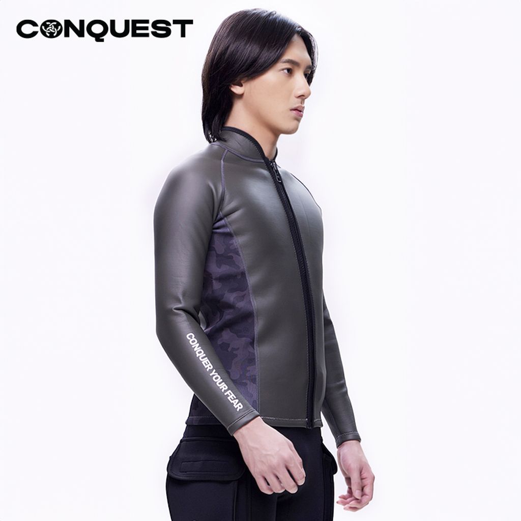 Como-Conquest-men-long-sleeve-cut-and-sew-and-mix-with-camouflage-design-scuba-diving-wetsuit-top-Grey_UCSM004-TP_new3