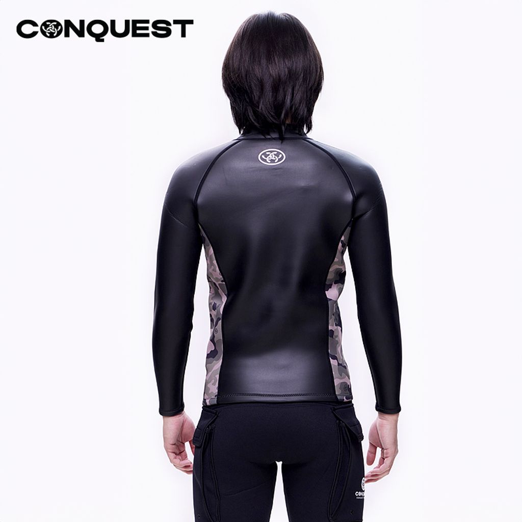 Como-Conquest-men-long-sleeve-army-print-scuba-divin--wetsuit-top-black_UCSM005-TP_new4