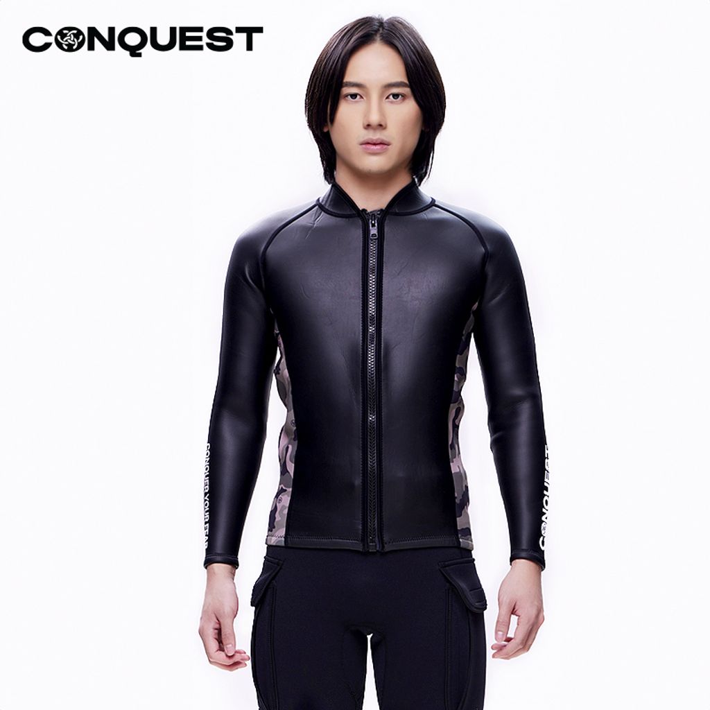Como-Conquest-men-long-sleeve-army-print-scuba-divin--wetsuit-top-black_UCSM005-TP_new1a