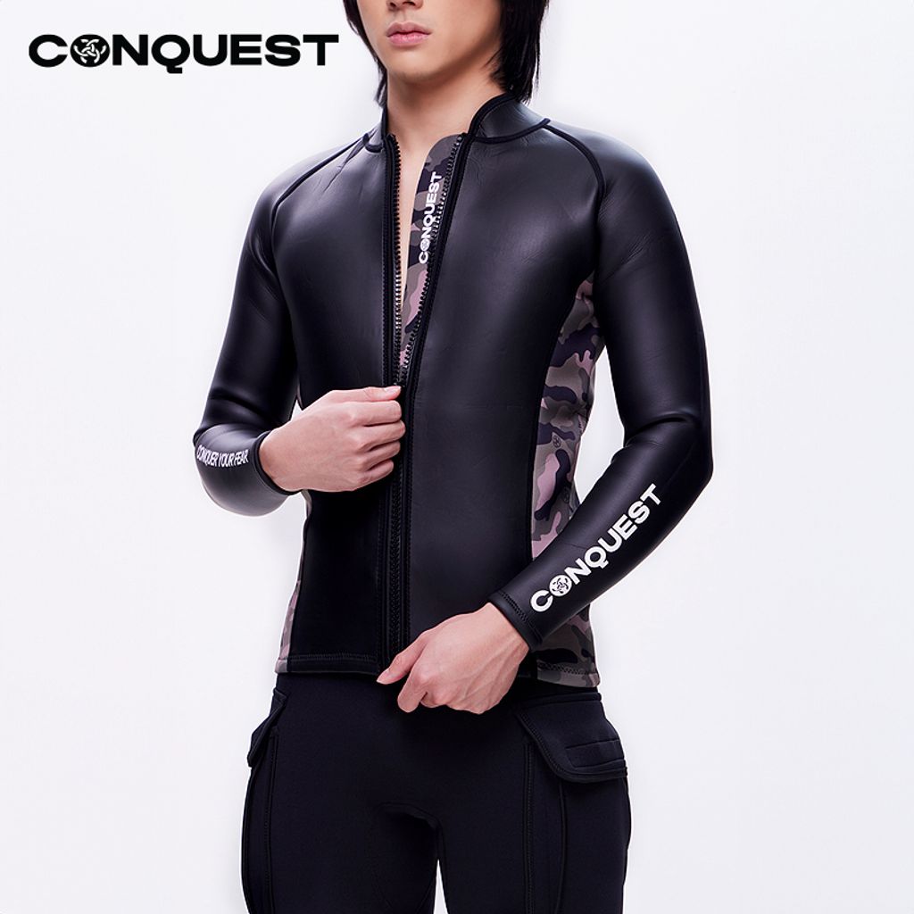 Como-Conquest-men-long-sleeve-army-print-scuba-divin--wetsuit-top-black_UCSM005-TP_new2