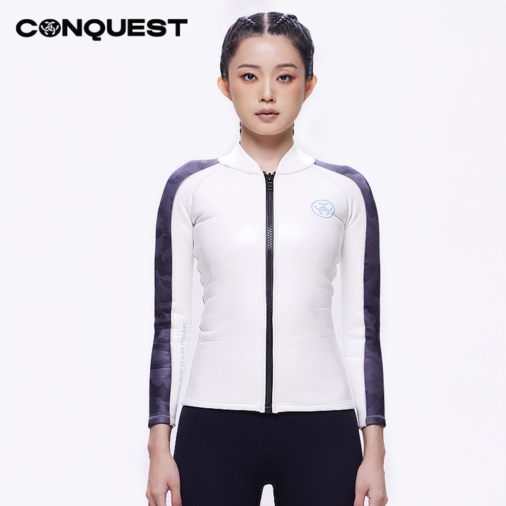 Como-Conquest-women-long-sleeve-match-with-camouflage-print-diving-wetsuit-top-black_UCSF008-TP_new1