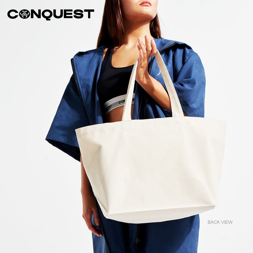Conquest-simpli-and-large-canvas-tote-reusable-bag-with-multiple-uses-to-go-or-beach-tote-bag_Beige_UCSU005_3