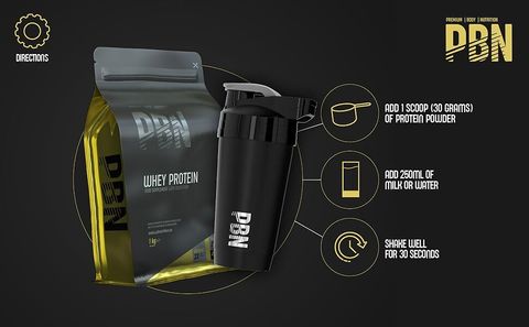 packaging with bottle