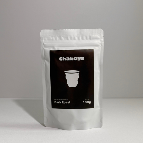 Chaboys Dark Roast Hojicha Packaging