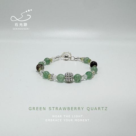 綠幽靈-綠草莓晶-綠橄欖石