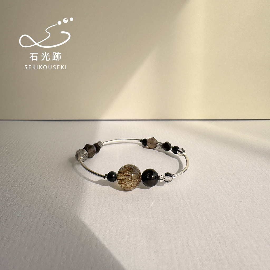 黑金超 × 金運石 × 黑髮晶 × 藍虎眼 × 冰曜石