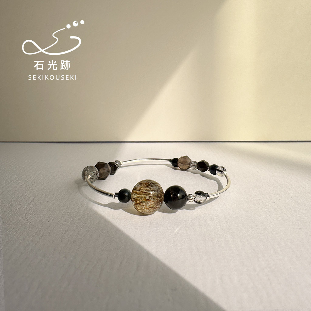 黑金超 × 金運石 × 黑髮晶 × 藍虎眼 × 冰曜石