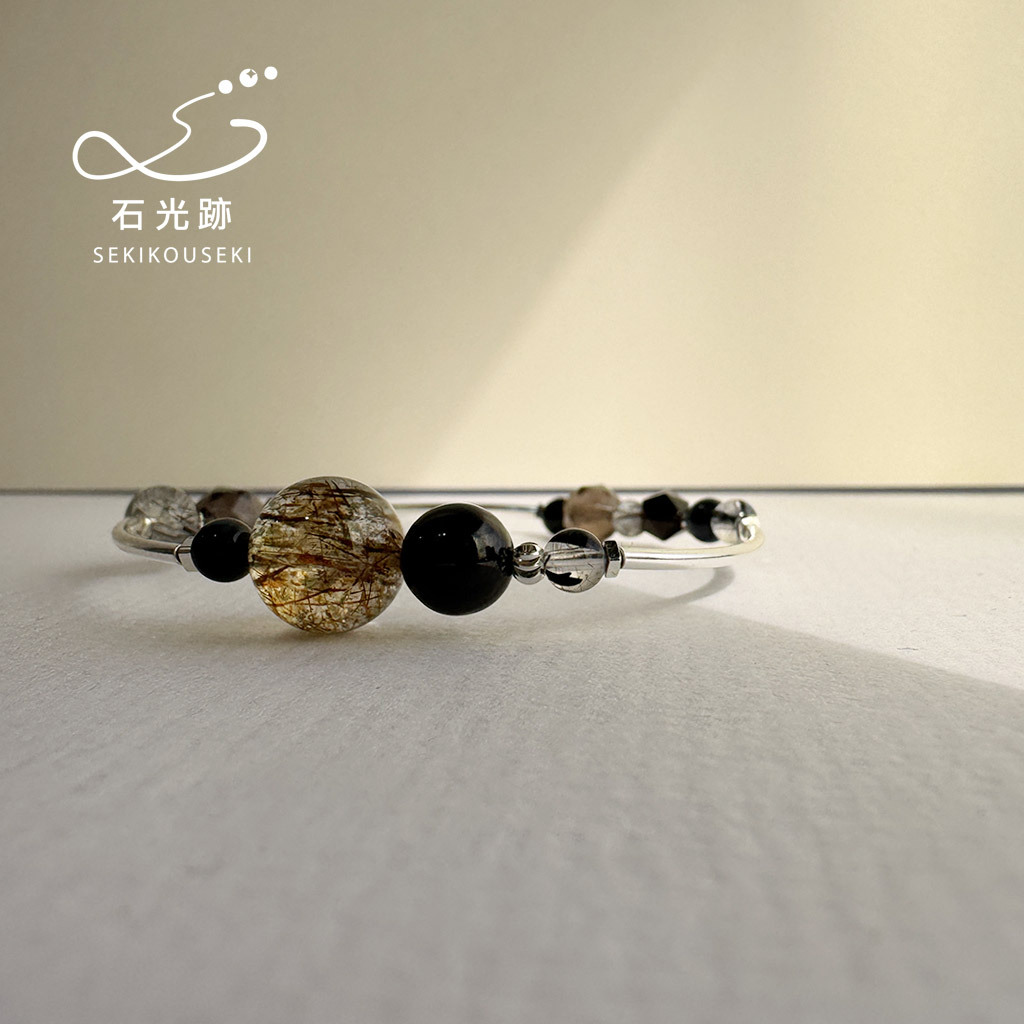黑金超 × 金運石 × 黑髮晶 × 藍虎眼 × 冰曜石