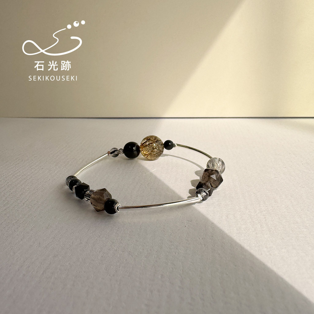 黑金超 × 金運石 × 黑髮晶 × 藍虎眼 × 冰曜石