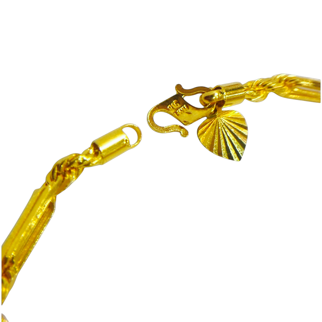 Trendy Bar and Rope Chain Bracelet