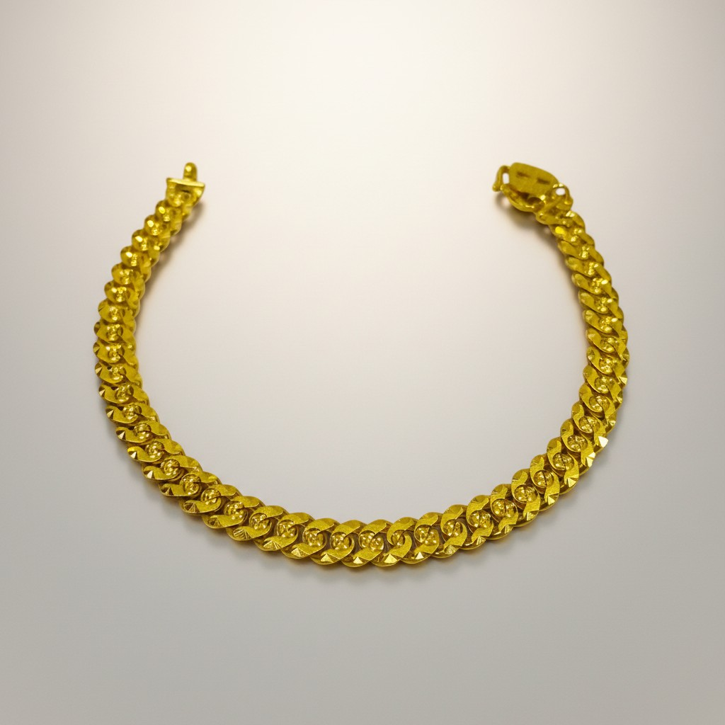 Rantai Tangan Gajah Padu Emas 916 Tulen