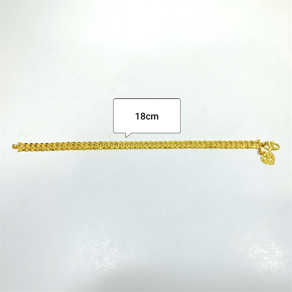 Rantai Tangan Gajah Padu Emas 916 Tulen