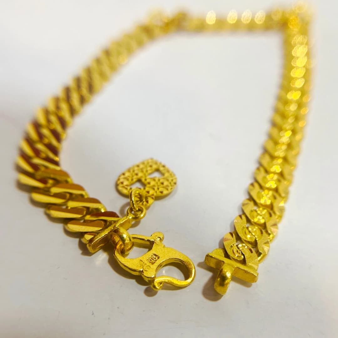 Rantai Tangan Gajah Padu Emas 916 Tulen