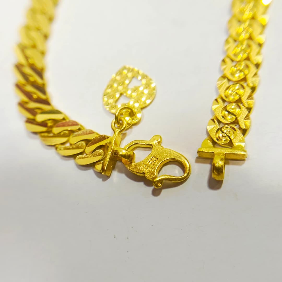 Rantai Tangan Gajah Padu Emas 916 Tulen