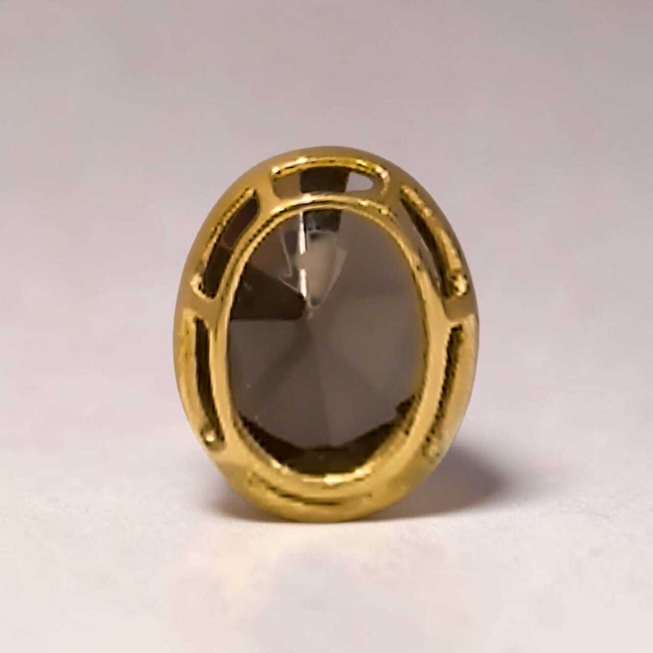 916 Gold Elegant Oval Gemstone Pendant (5)