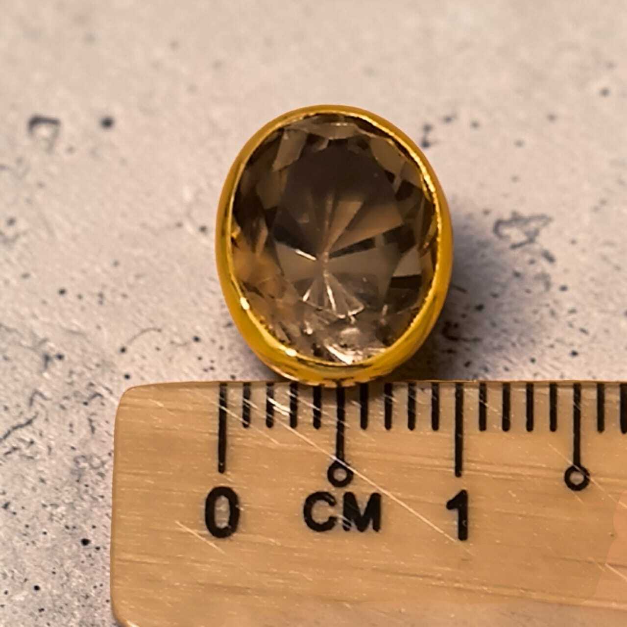 916 Gold Elegant Oval Gemstone Pendant (7)