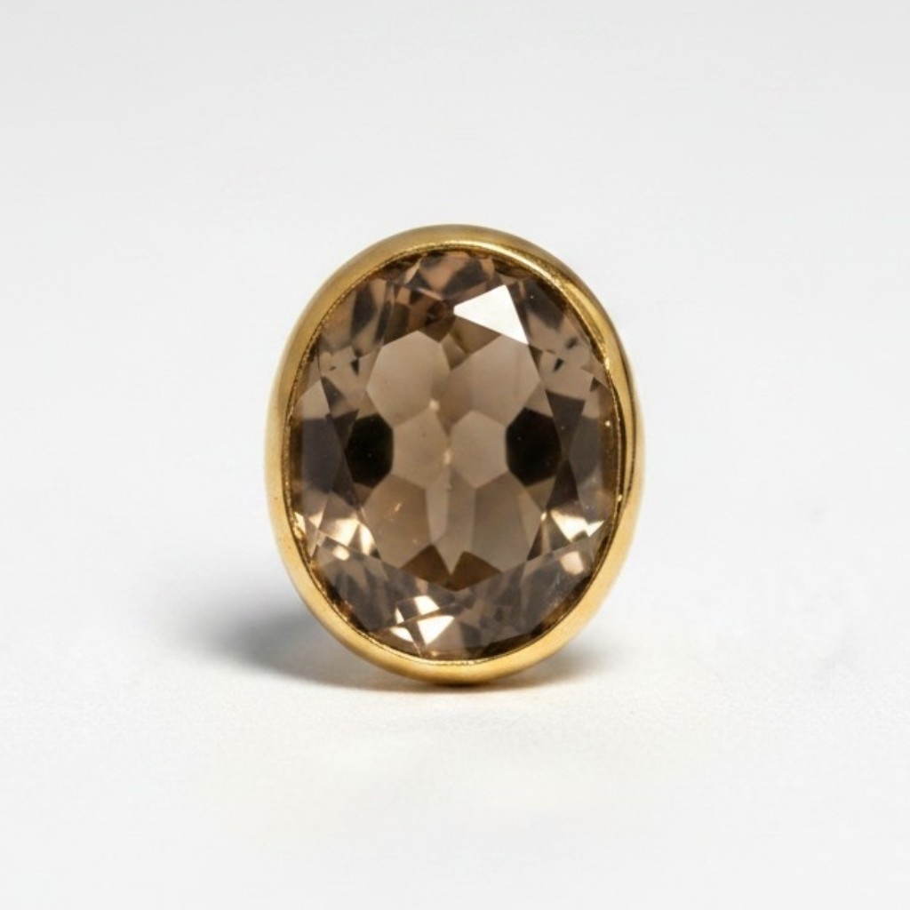 916 Gold Elegant Oval Gemstone Pendant (3)