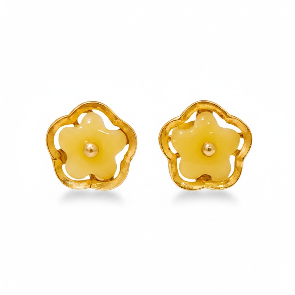 14k-gold-yellow-jade-flower-stud-earrings (2)