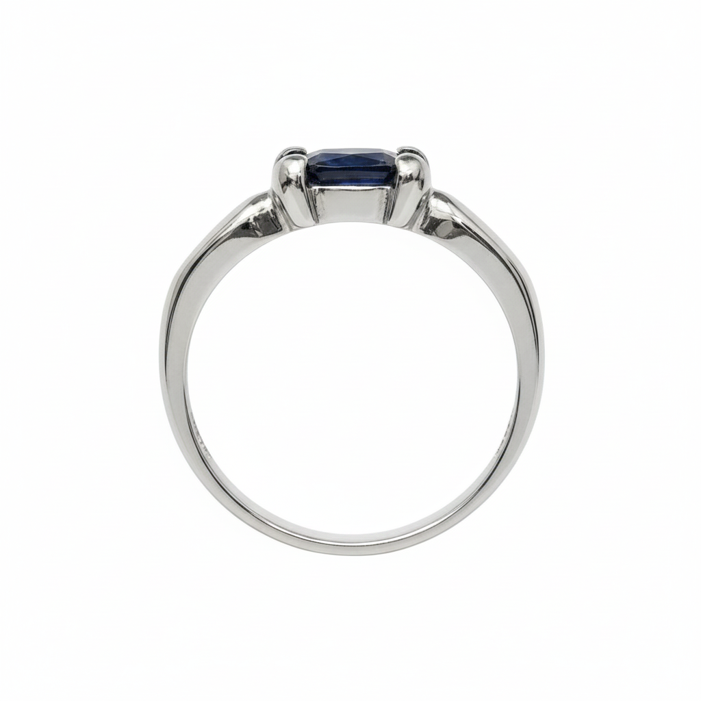 East-West Oval Sapphire & 2 Diamond Ring (3)