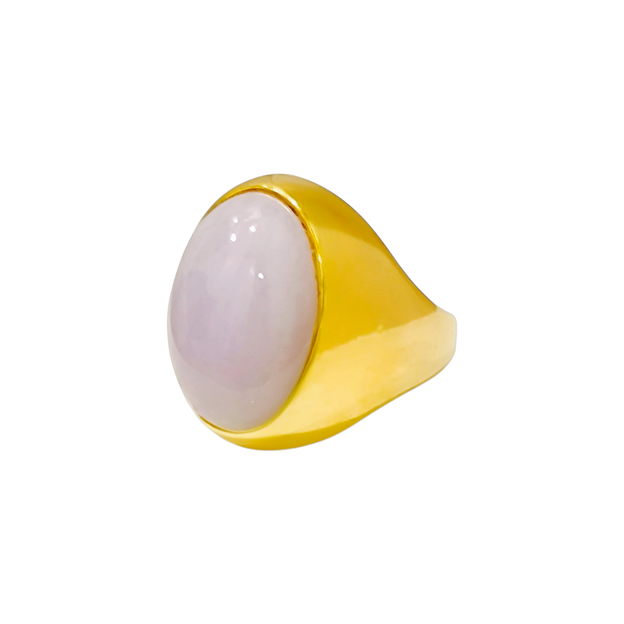 Lavender Jade Ring  Genuine Type A Jadeite Cabochon (3)