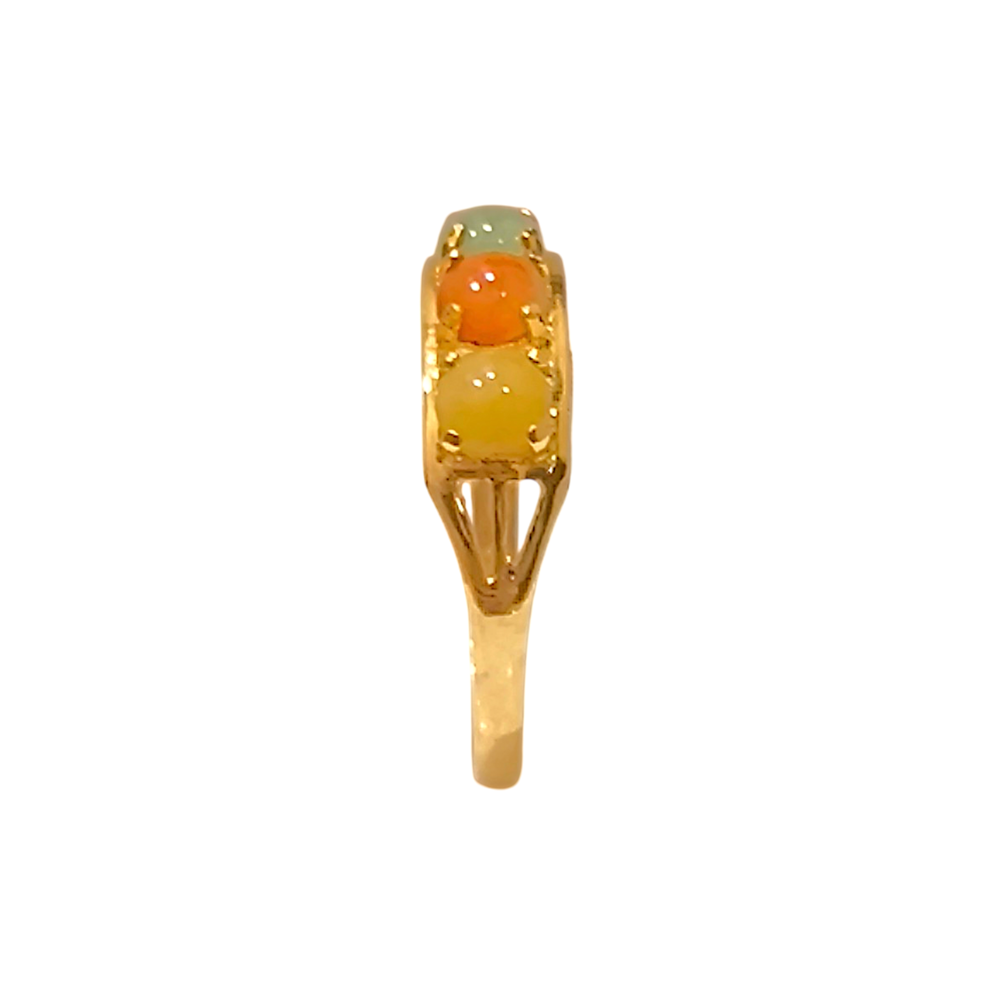 Multi-Color Type A Jadeite Arch Ring (3)