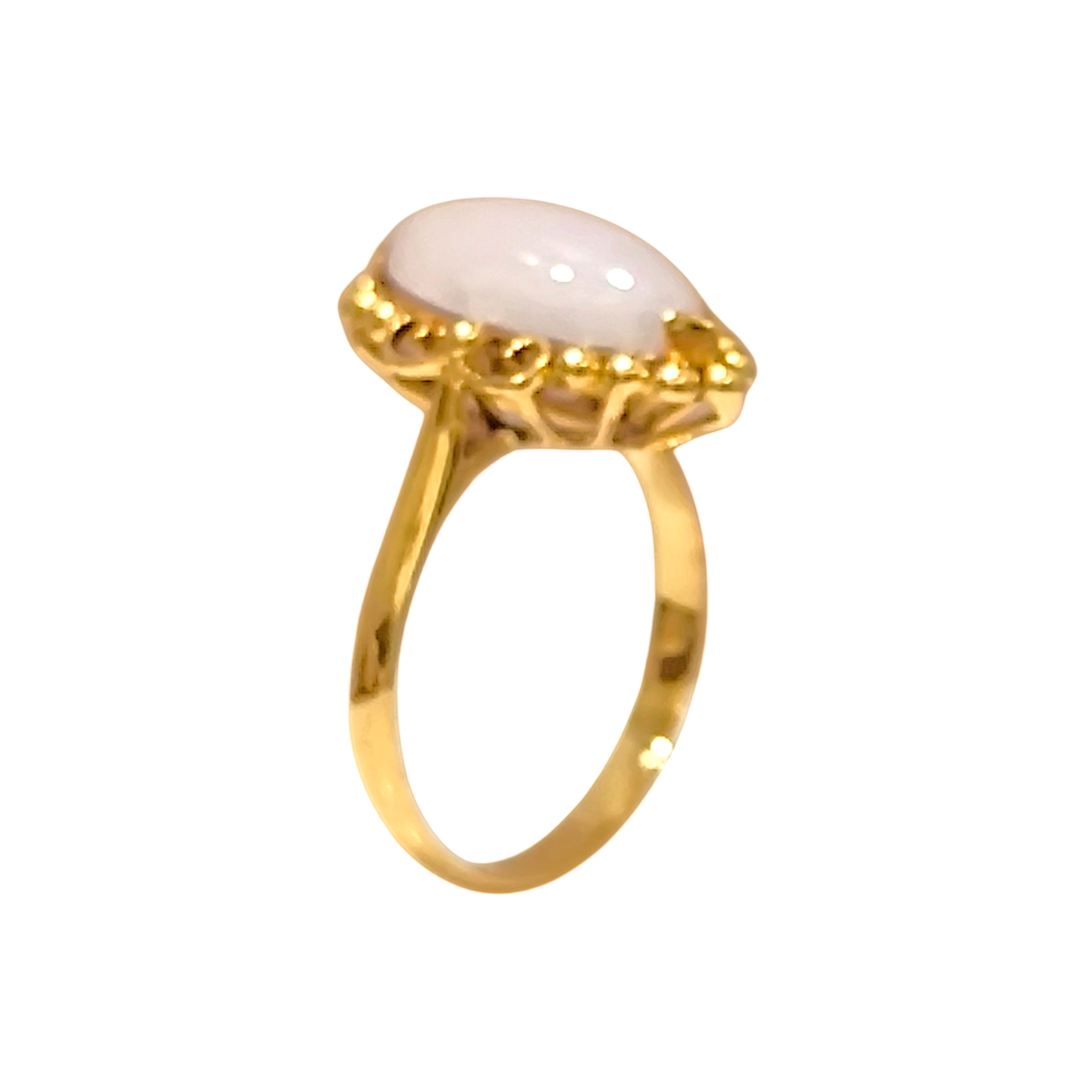 Beaded Crown Lavender Jade Ring (5)