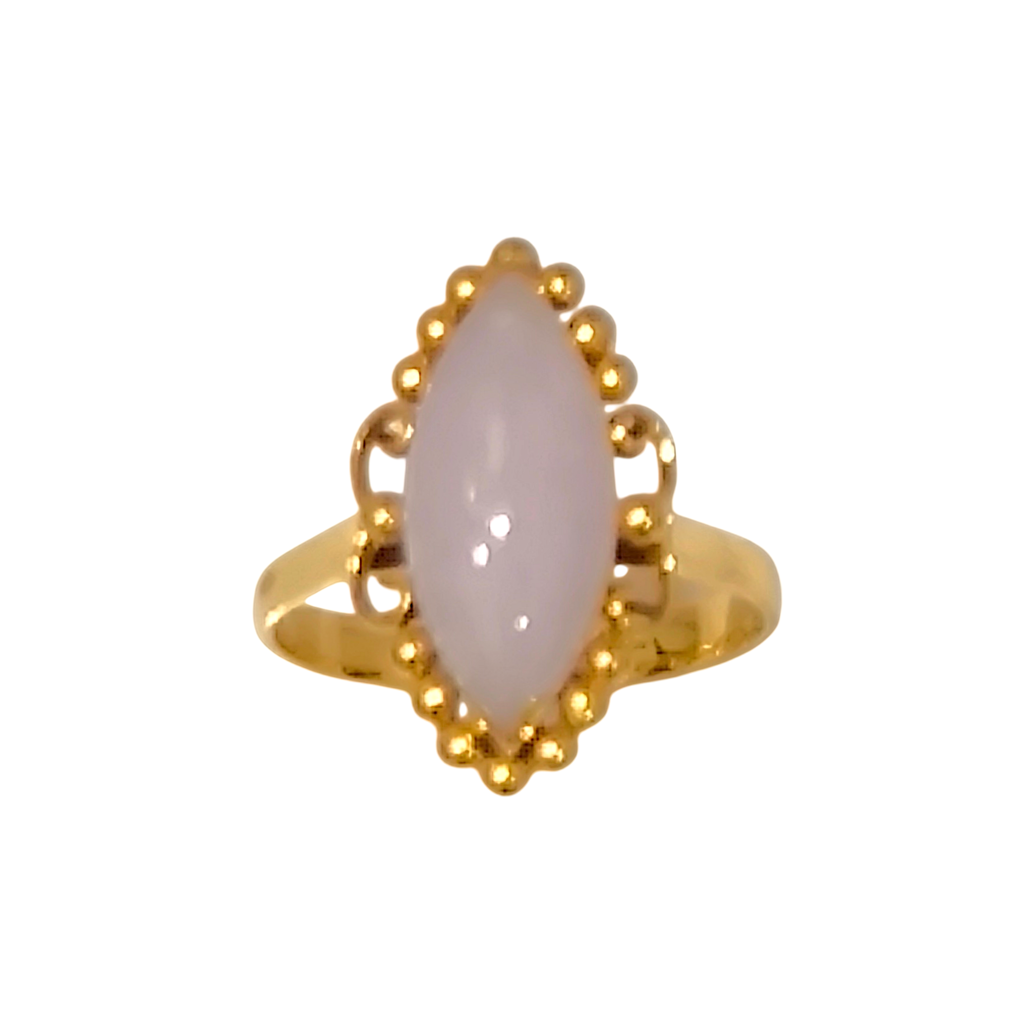 Beaded Crown Lavender Jade Ring (6)
