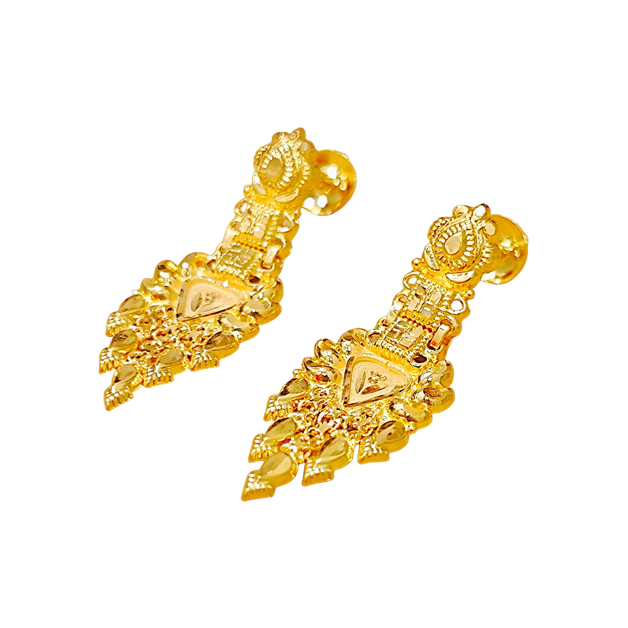 22K Gold Plated Chandelier Earrings (3)