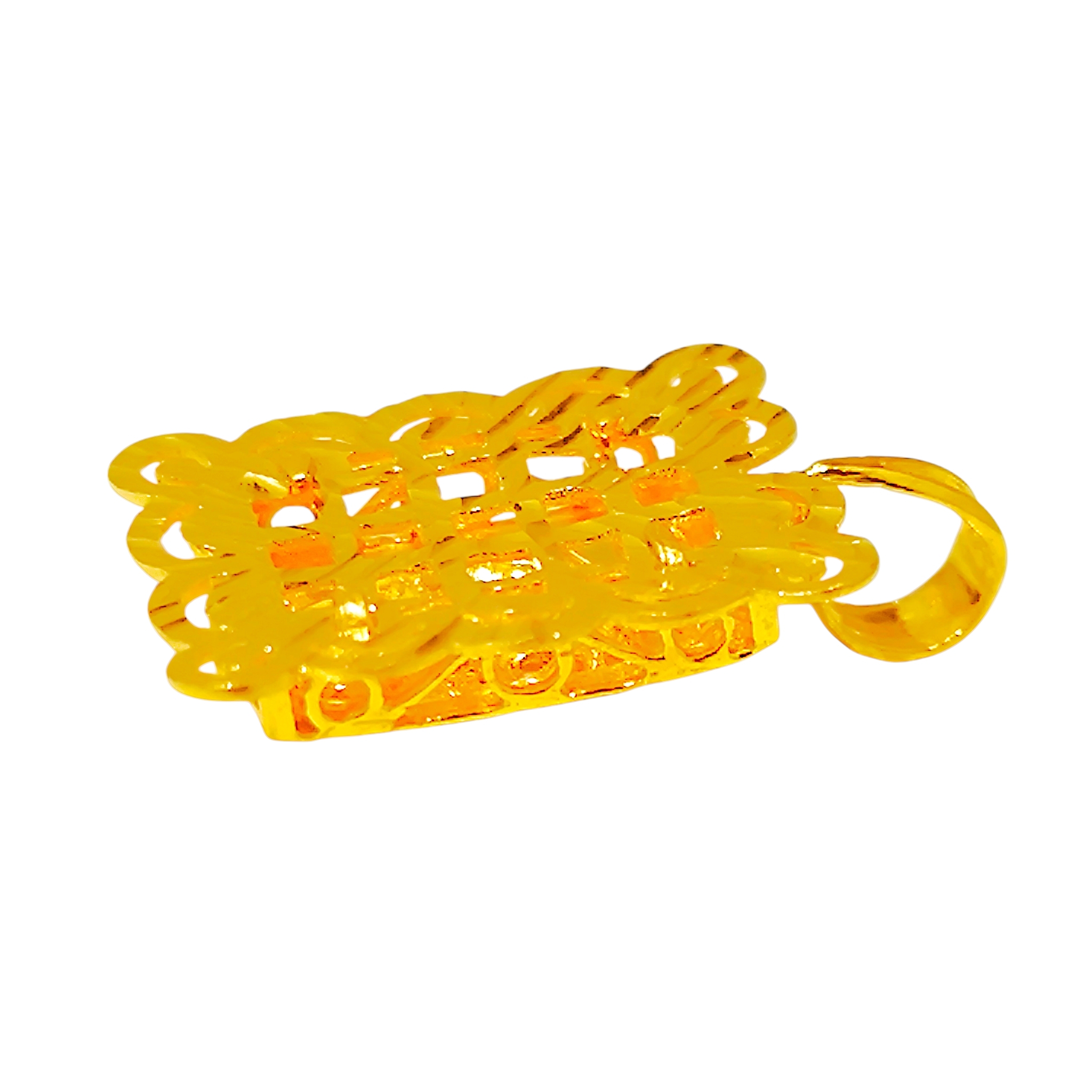 Filigree Rectangular Pendant (4)