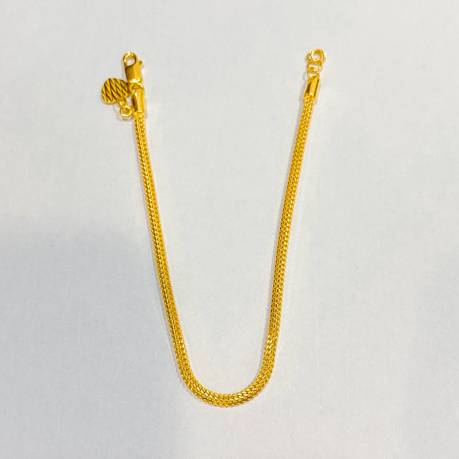 916 Gold Mesh Snake Chain Bracelet